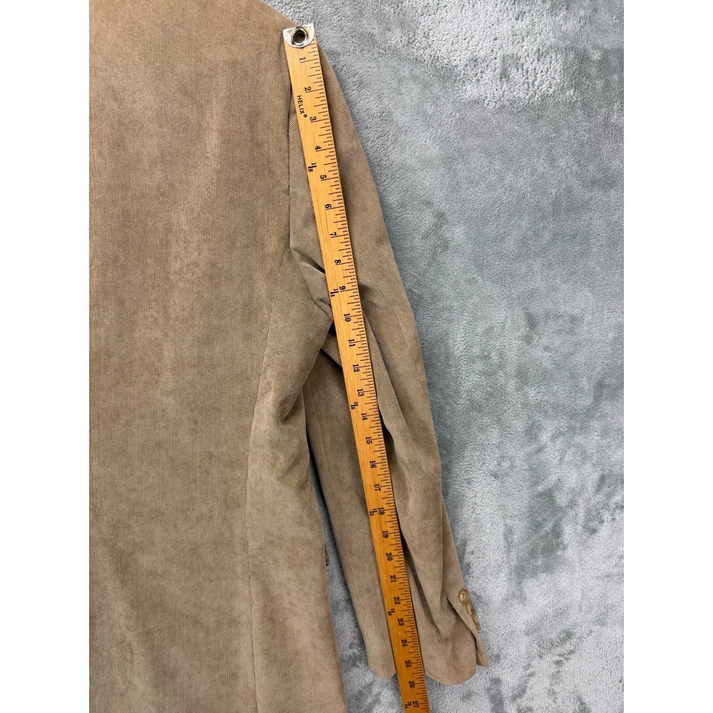 Ralph‎ Ralph Lauren Mens Corduroy Blazer 42L Tan Paisley Lined Stretch - Picture 11 of 11